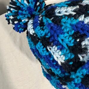 Cozy Multicolor Pom-Pom Beanie